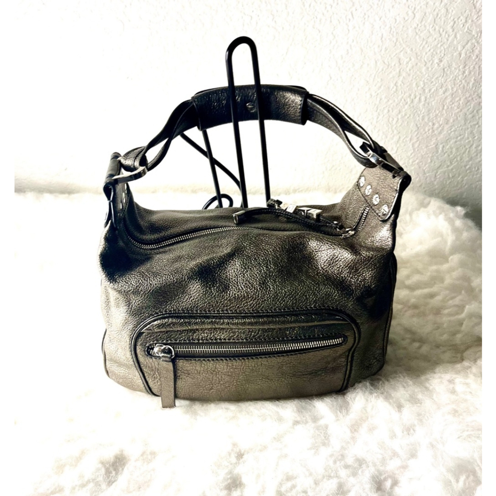 JP TODS HANDBAG JP TOD'S MERCER Gray LEATHER BAG (TD1717)